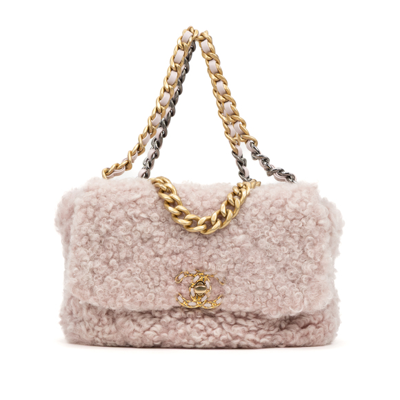 Chanel Handbags - Chanel Rare Shearling 19 Classic Flap